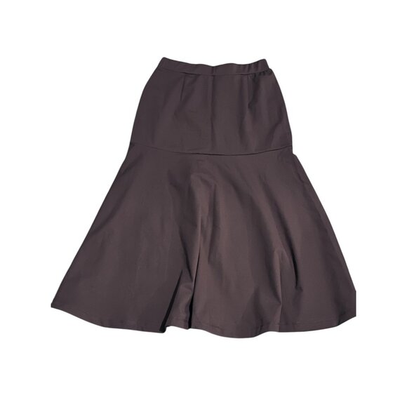 Halara High Waisted Midi Casual Work Cargo Skirt Sz XS Brown Stretch - Picture 10 of 13